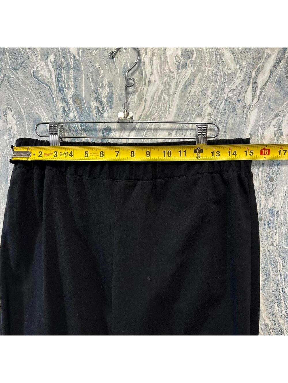 Minimalist boho casual black sweatpants (XL) - Picture 4 of 7